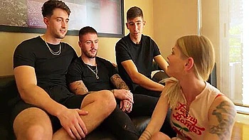 Her Boyfriend Lent Her To Us Because His Dream Was To Make A Wild Gangbang - Sammm Next Door