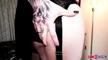 Sophisticated bimbo's anal dildo trailer