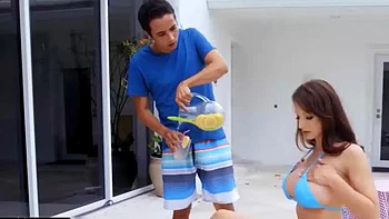 Beautiful mom in outdoor: Blowjob, Doggy  Cowgirl Porn