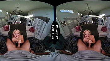 The couple shares cock while fucking in doggy style and reverse cowgirl