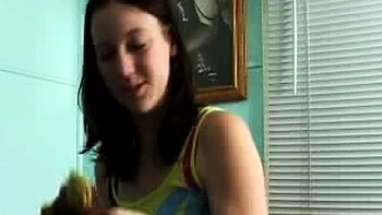 Curly Blonde Teen Records Solo Dildo Masturbation More at