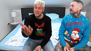 Maddy Black's Anal Squirting Taboo Threesome on Christmas Eve