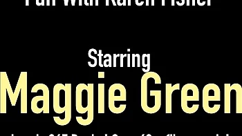 Horny Karen Fisher and Maggie Green - licking pussy clip - Maggie Green