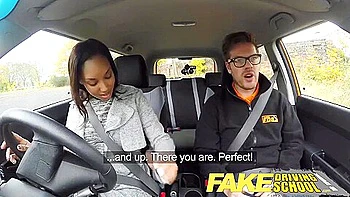 18yr Black Teen 18+ Filled Up By Her Driving School Teacher In Car & Outdoor