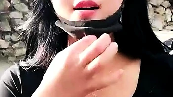 Horny japanese teen satomi stuffs herself with toy