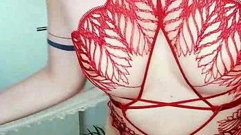 Stunning amateur blonde in lingerie fucked hard