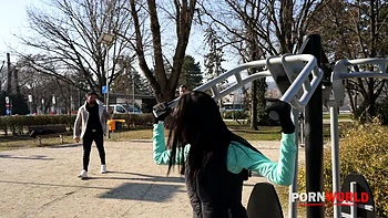 Fitness Chick Alyssa Bounty Takes Back Two Playful Rogues For DP Threesome GP2706