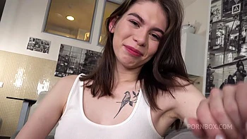 First Time 18 Y.O. Bella Tornado Vs Two Big Cocks - Anal Crazy