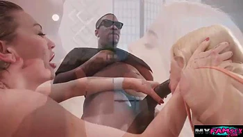 Stepmom calls her black friend to fuck our pussy