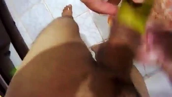 Hot big-tailed girlfriend moaning and cumming while giving her pussy and very tasty spit: Porn