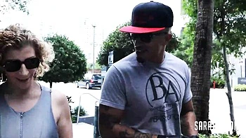 Cover-girl Sara Jay's high heels scene