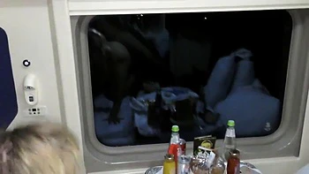 Fucking Stranger in Train s Bathroom and Compartment: Blowjob, Doggy  Big Tits Porn