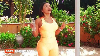 Brandy Salazar Latina MILF fucks stepson hard doggy style big ass and big tits