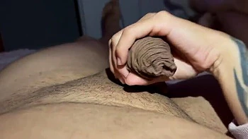 Hot Latina stepmom handjob and first time anal on stepson's bed - Big booty milf creampie