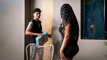 Hard Sex Gifts from Step Son's Best Friend - Thiago Lopez & Lina Henao Big Tits MILF