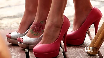 These Feet Are Made For Fucking: Hot College Babes Enjoy Toe Sucking