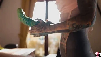 Lesbian Anal Sex Extreme - Tattooed Girls Anuskatzz & Eden Ivy Squirting with Toys and Gapes