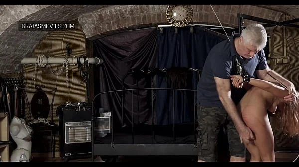 Hot Brunette Teen is Struggling Against Her Master