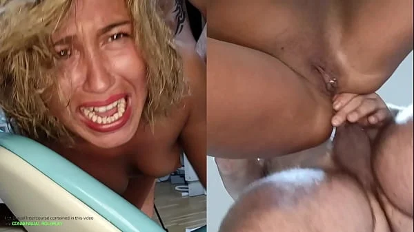 DENTIST'S BOSSY TREATMENT to her INNOCENT BROKE PATIENT:FURIOUS ROUGH SEX,SCREAMING AND till her PUSSY gets DESTROYED.PAINFUL ANAL CREAMPIE Amateur Hardcore Sextape 100% (CONSENSUAL ROLEPLAY,INTRO ENDS AT 1:30) - FULL VERSION IN RED SECTION