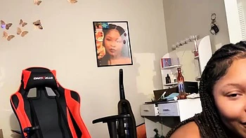 Curvy ebony slut get load of cum after hard BBC pounding