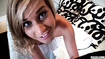 Beautiful busty blonde Kennedy Leigh is enjoying this huge penis