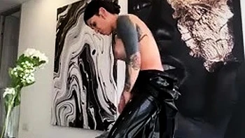 Badninax Gets Dressed In Shiny Tight Dress