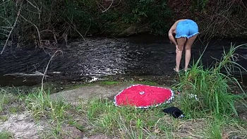 Waterfall Sex with Stranger - Outdoor Blowjob & Eating Pussy in Jungle 4K