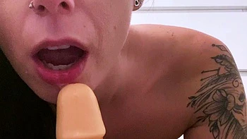 Sexy teen ebony solo toy masturbation