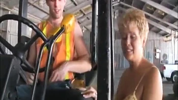 Jerking Off The Worker