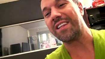 German MILF Conny Dachs pegs and rims Titus Steel's asshole in radio studio anal fuck