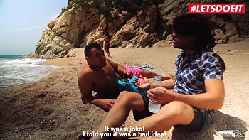 LETSDOEIT - Ebony Teen Noe Milk Seduced And Fucked At The Beach by Porndoe Pedia: Porn