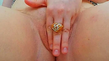 Morning Masturbation Session: Petite Teen Lana-Ana's Tight Pink Pussy Close-Up