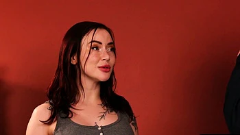 Big-titted British babe jerking off watched