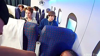 Olivia Jay In Dark-skinned Slut With Natural Boobs Gets Banged On The Plane