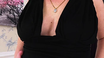 Tracey's fingers slide effortlessly into her tight arse