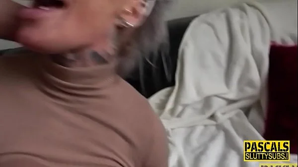 Tattooed submissive milf with big tits