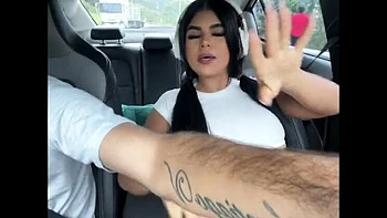 Big Booty Latina Fucks Stranger Outside, Creampie & Squirts