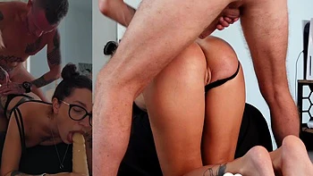 I suck a dildo and take anal