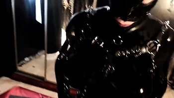 Pink labia close up of naive brunette