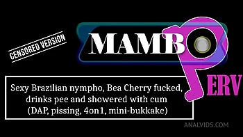 Sexy Brazilian Nympho, Bea Cherry Fucked, Drinks P1e And Showered