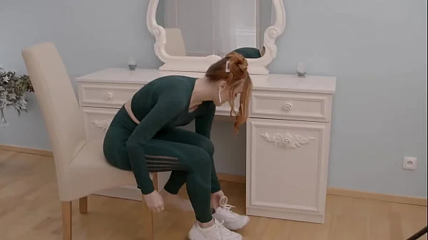 Stunning Redhead Fucked Deep By Her Trainer