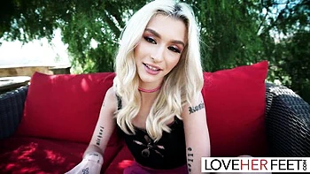 Foot fetish action with pretty Emma Rosie and Rosie from Love Her Feet