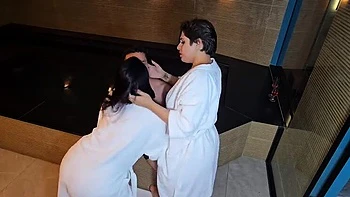 Brazilian Threesome: Boyfriend Fucks My Hot Friend Surprise - Big Tits Latina & Brunette MILF