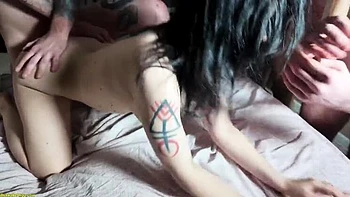 Rough Gangbang DP & Bukkake Orgy on a Curvy MILF - Amateur Facial & Hard Face Fuck