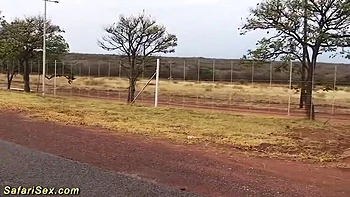 Hot African Housewife Gets Extreme Outdoor Fuck in the Rain - Rough Facial & Big Cock