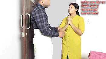 Sexy Komal Dienstmädchen bettelt um großen Schwanz Doggy - Desi Aunty Hardcore Pussy