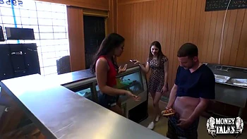 Tony Rubino, Raven Redmond And Alice March - Two Naughty Teens 18+ Share A Hotdog