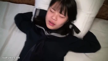 Petite Japanese Teen in School Uniform Fucking Amateur