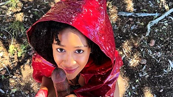 Ebony Rotkäppchen vom großen BBC gefistet und besamt