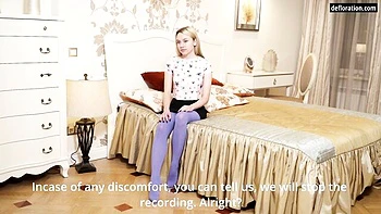 Hot Russian Virgin Alena's Pussy Licked and Fucked